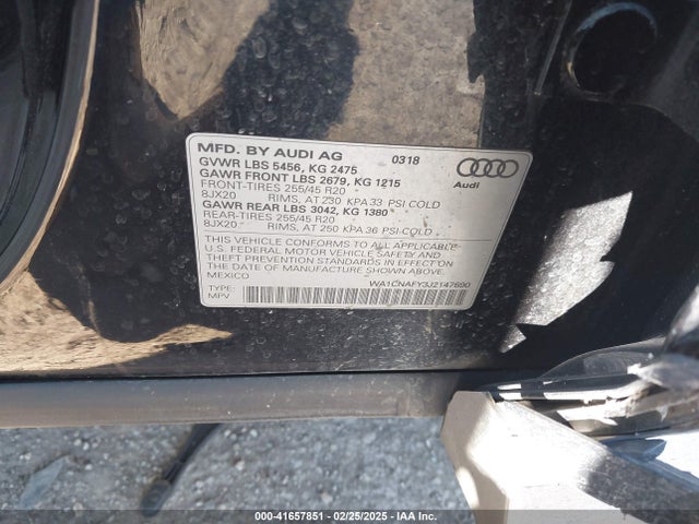 2018 AUDI Q5 WA1CNAFY3J2147690 Photo 8