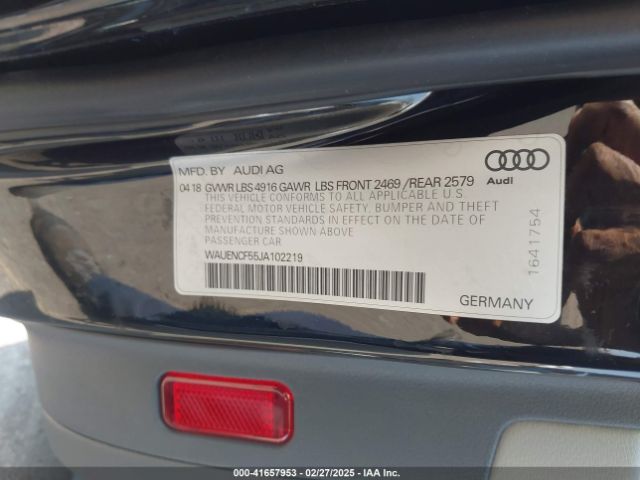 WAUENCF55JA102219 Audi A5 2.0t Premium