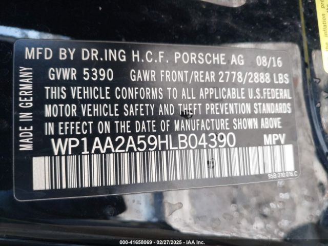 2017 PORSCHE MACAN WP1AA2A59HLB04390 Photo 8