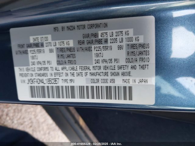 JM3KFADM4L1850357 Mazda Cx-5 Grand Touring
