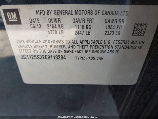 2G1125S32E9118284 Chevrolet Impala 2lt