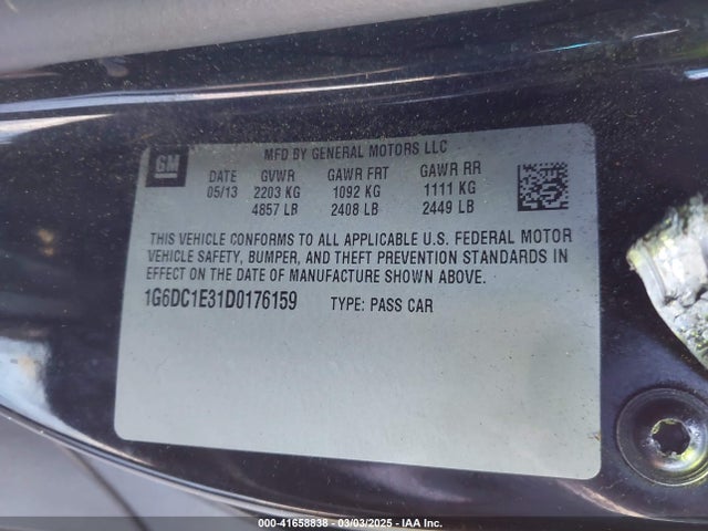 2013 CADILLAC CTS 1G6DC1E31D0176159 Photo 8