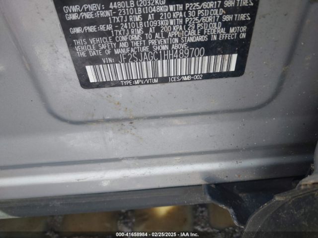 2017 SUBARU FORESTER JF2SJAGC1HH489700 Photo 8