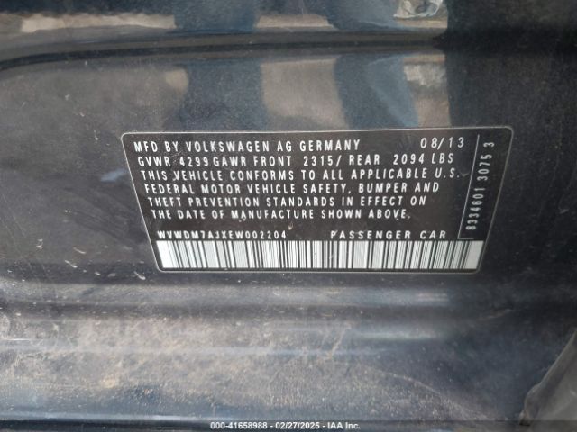 WVWDM7AJXEW002204 Volkswagen Golf 2.0l Tdi