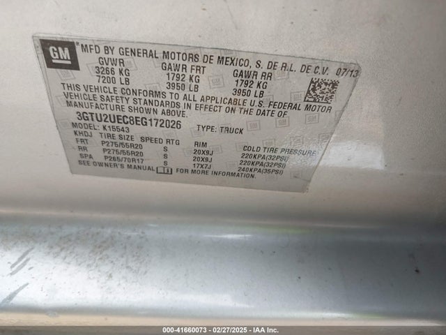 GMC Sierra 1500 Sle 2014 3GTU2UEC8EG172026 Image 9