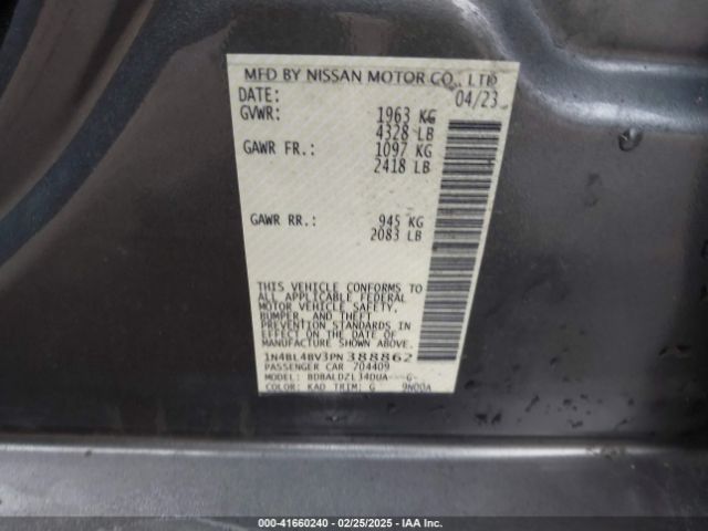 2023 NISSAN ALTIMA 1N4BL4BV3PN388862 Photo 8