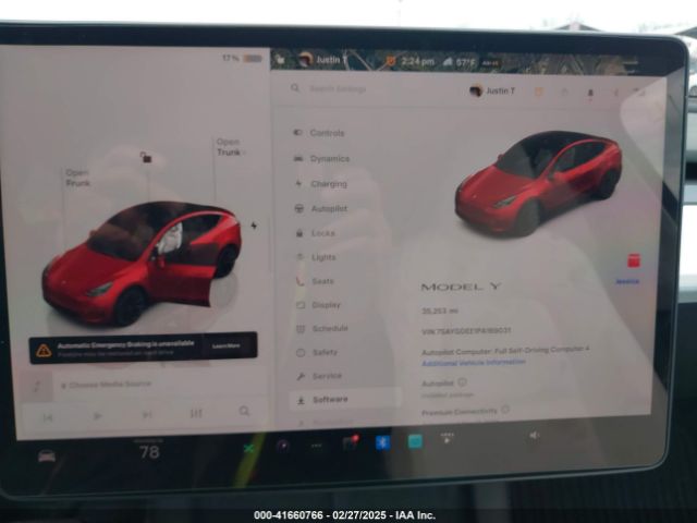 7SAYGDEE1PA169031 Tesla Model Y Awd/long Range Dual Motor All-wheel Drive