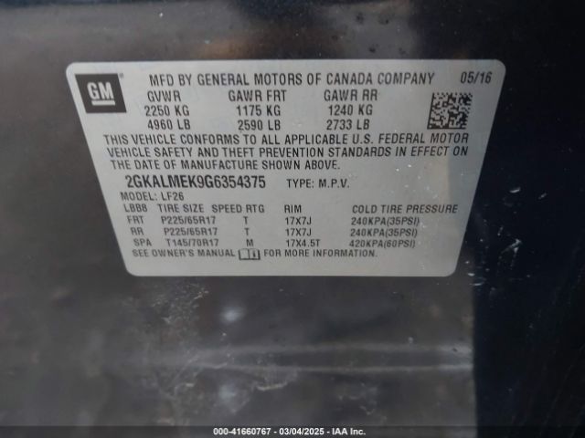 2GKALMEK9G6354375 GMC Terrain Sle-1