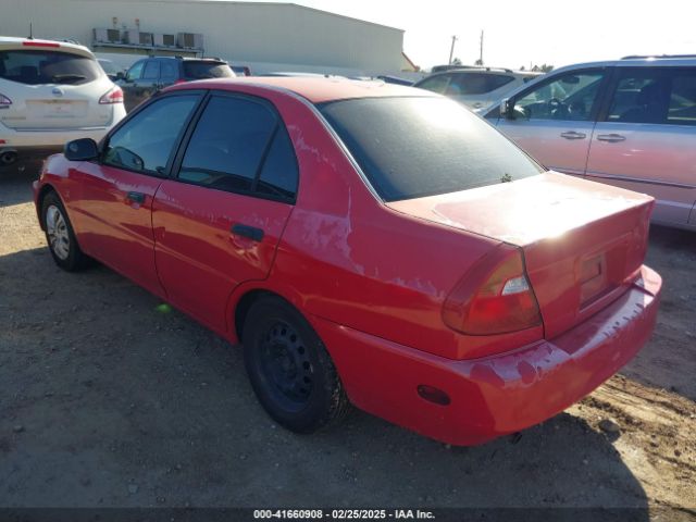 2001 MITSUBISHI MIRAGE JA3AY26CX1U041805 Photo 2