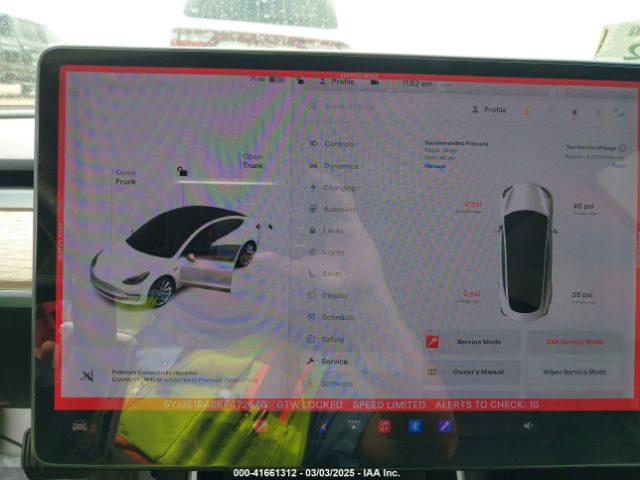 5YJ3E1EA8KF472540 Tesla Model 3 Long Range/mid Range/standard Range/standard Range Plus