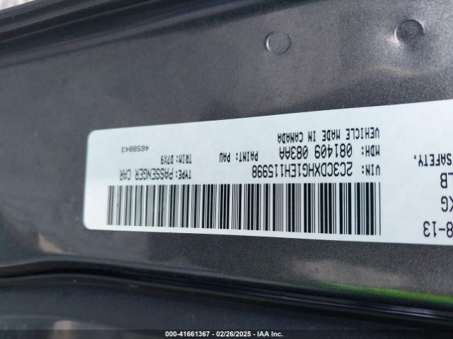 2C3CDXHG1EH115998 Dodge Charger Sxt