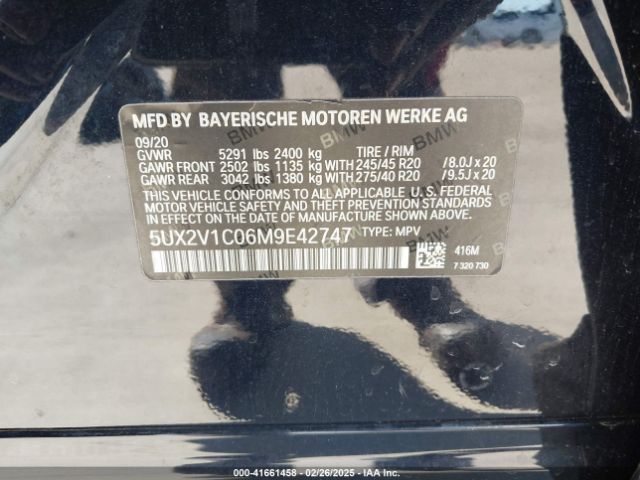 2021 BMW X4 5UX2V1C06M9E42747 Photo 8