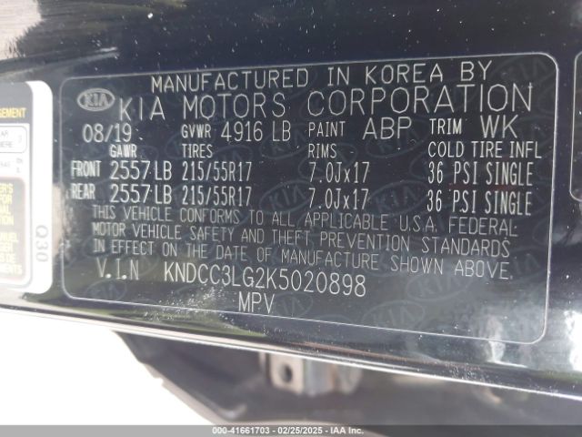 2019 KIA NIRO EV KNDCC3LG2K5020898 Photo 8