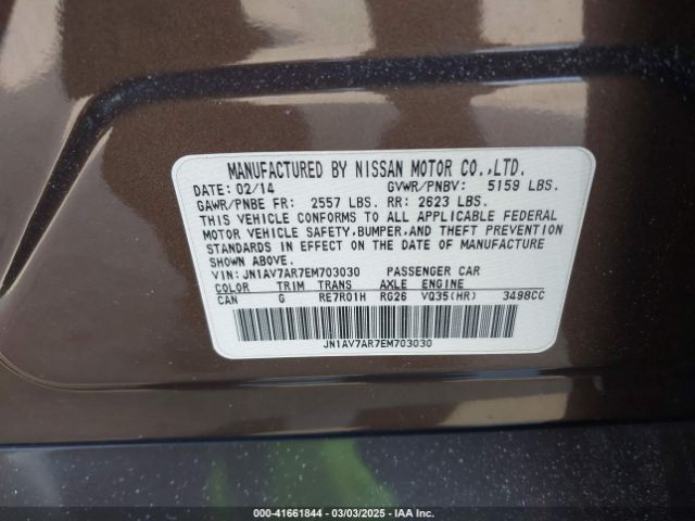 JN1AV7AR7EM703030 Infiniti Q50 Hybrid Sport