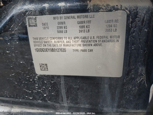 2011 CADILLAC CTS 1G6DG5EY9B0127635 Photo 8