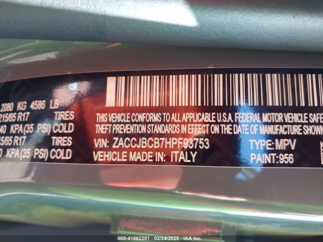 ZACCJBCB7HPF93753 Jeep Renegade Trailhawk 4x4