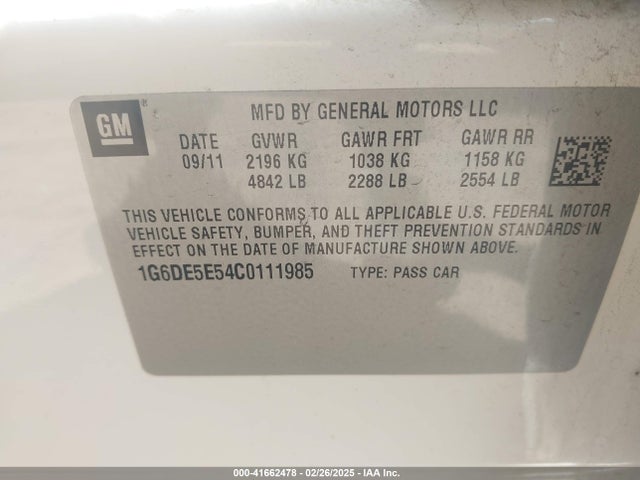 2012 CADILLAC CTS 1G6DE5E54C0111985 Photo 8