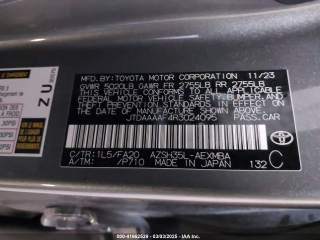 JTDAAAAF4R3024095 Toyota Crown Xle