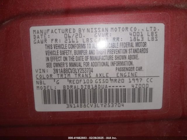 2020 NISSAN SENTRA 3N1AB8CV3LY253704 Photo 8