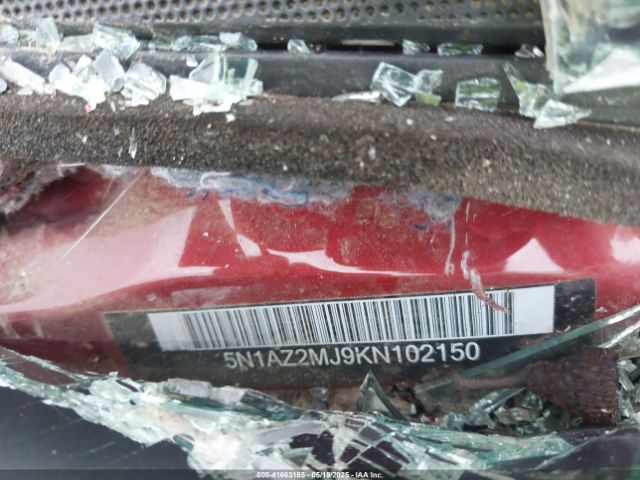 5N1AZ2MJ9KN102150 Nissan MURANO SV