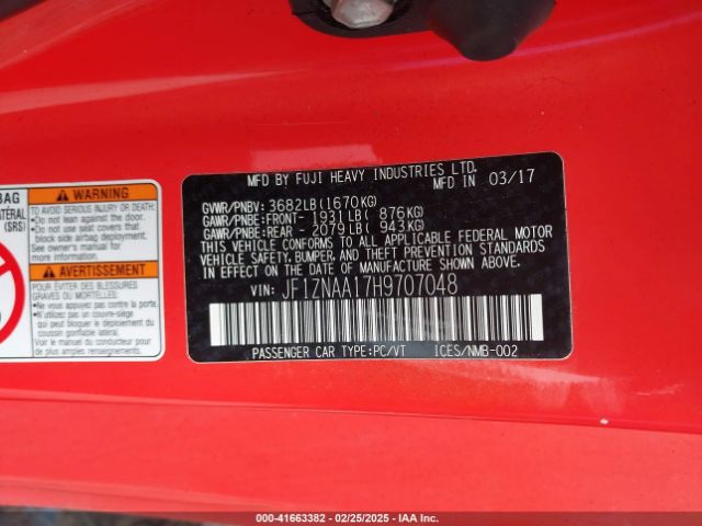 JF1ZNAA17H9707048 Toyota 86