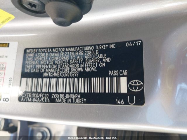 NMTKHMBX3JR013292 Toyota C-hr Xle Premium