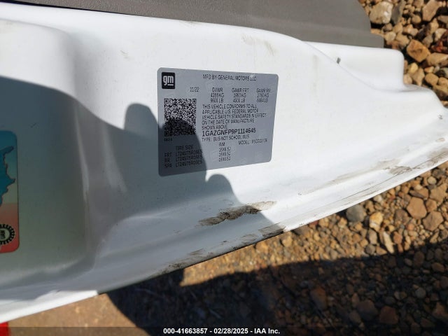 1GAZGNFP9P1114645 Chevrolet Express Passenger Rwd 3500 Extended Wheelbase Ls