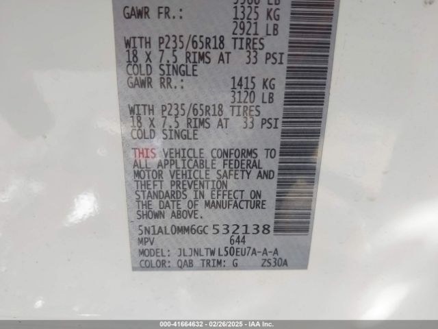 5N1AL0MM6GC532138 Infiniti QX60