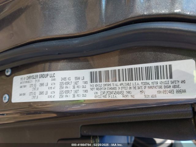1C4PJMCB4FW546452 Jeep Cherokee Latitude
