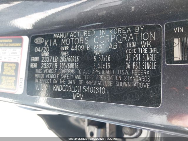 KNDCD3LD1L5401310 KIA Niro Plug-in Hybrid Ex
