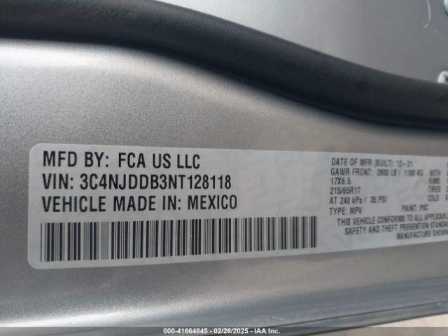 3C4NJDDB3NT128118 Jeep Compass Trailhawk 4x4