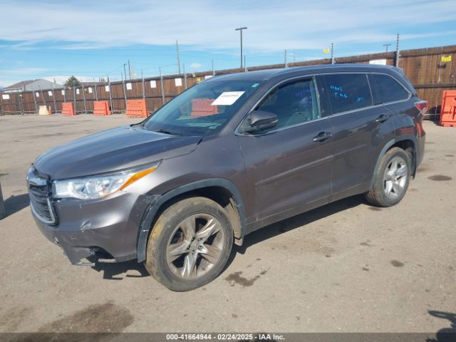 5TDDKRFH2ES005590 Toyota Highlander Limited V6