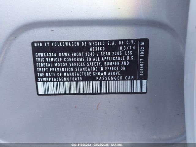 3VWPP7AJ5EM616479 Volkswagen Jetta Sportwagen 2.5l Se
