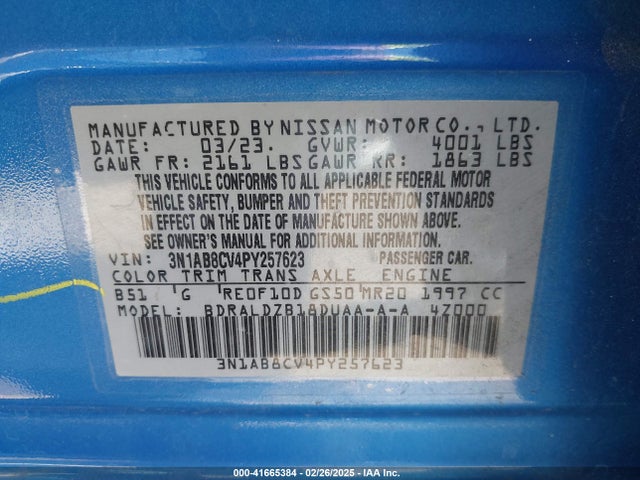Nissan Sentra Sv Xtronic Cvt 2023 3N1AB8CV4PY257623 Image 9