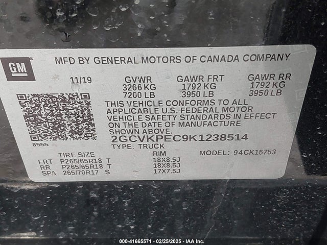 Chevrolet Silverado 1500 Ld Lt 2019 2GCVKPEC9K1238514 Image 9