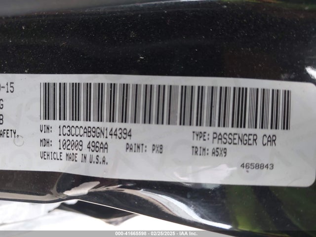 Chrysler 200 Limited 2016 1C3CCCAB9GN144394 Image 9