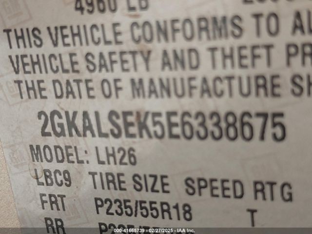 2GKALSEK5E6338675 GMC Terrain Slt-1
