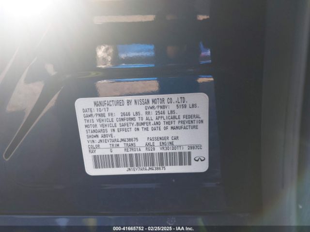 JN1EV7AR4JM438675 Infiniti Q50 3.0t Sport