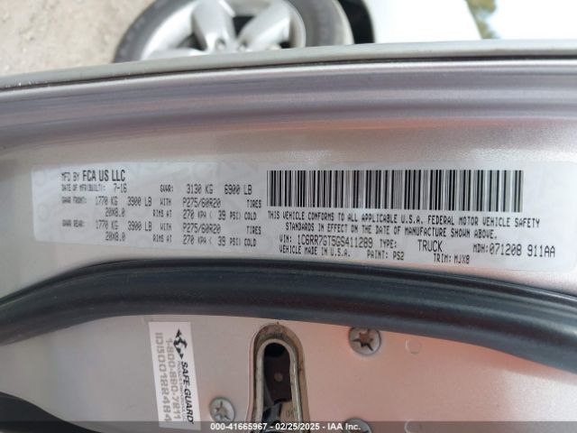1C6RR7GT5GS411289 RAM 1500