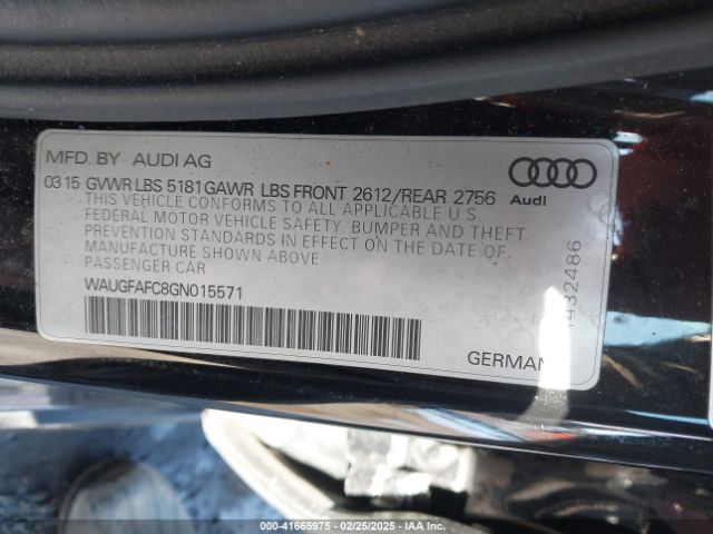 WAUGFAFC8GN015571 Audi A6 2.0t Premium Plus