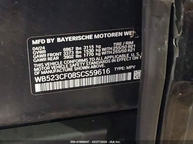 WB523CF08SCS59616 BMW Ix Xdrive50
