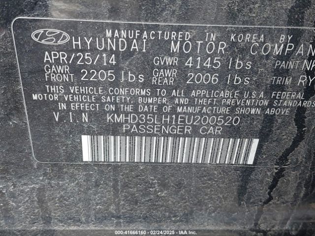 KMHD35LH1EU200520 Hyundai ELANTRA GT