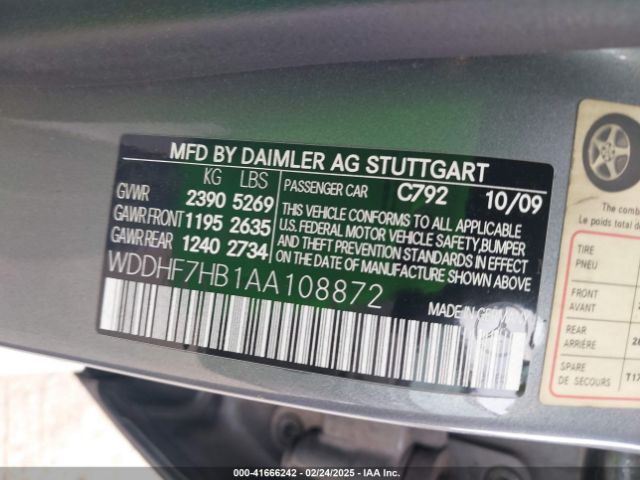 2010 MERCEDES-BENZ E 63 AMG WDDHF7HB1AA108872 Photo 8