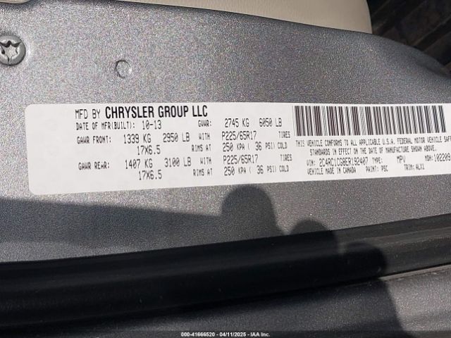 2C4RC1CG8ER192407 Chrysler Town & Country Touring-l