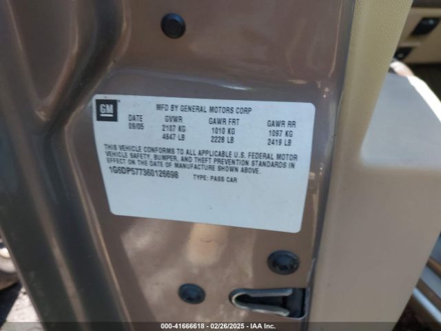 2006 CADILLAC CTS 1G6DP577360126698 Photo 8