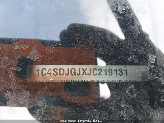 1C4SDJGJXJC219131 Dodge Durango Srt Awd