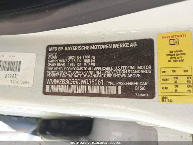 2013 MINI COUNTRYMAN WMWZB3C55DWR36061 Photo 8