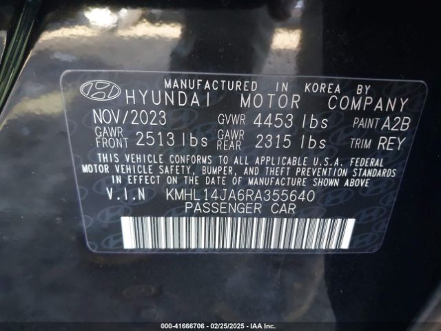 KMHL14JA6RA355640 Hyundai SONATA SEL