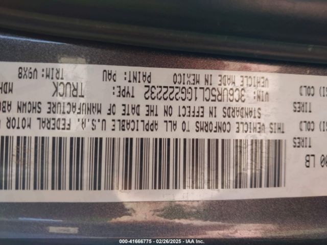3C6UR5CL1GG222232 RAM 2500