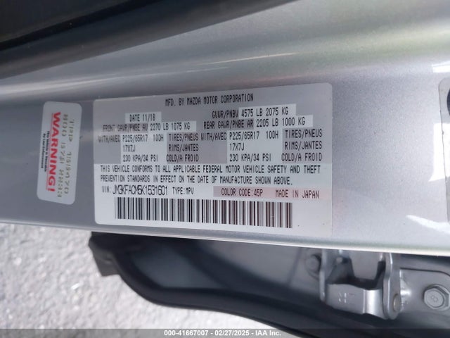 Mazda Cx-5 Touring 2019 JM3KFACM5K1531601 Image 9